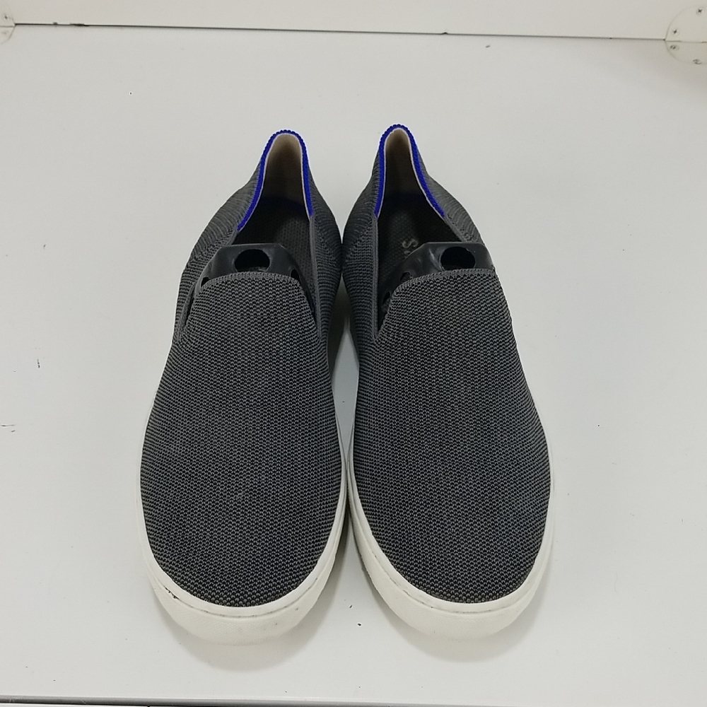 Rothy's Gray and White Slip-On Loafers